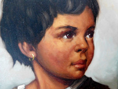 ITALIAN SCHOOL FINE VINTAGE SIGNED M. MARINI ORIGINAL OIL PAINTING