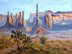 Original Oil Painting Arizona Desert Art Monument Valley 12x16in