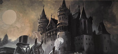 NEW Michael Godard Art „Haunted Rideshare“ Embellished Giclée/Canvas signed COA