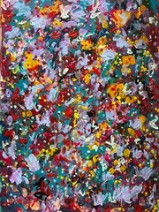 Large Art Original Abstract Artwork Floral Painting Huge Colourfull Wall Decor