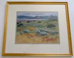 Deborah Christensen Original Pastel „New Mexico Landscape“