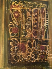 Beautiful Oil Painting On Abstract Panel To Identify Lyrical Abstraction 1970
