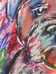 Radiant Pup – Original Signed Mixed Media Pitbull Abstract Expressionism 9×12