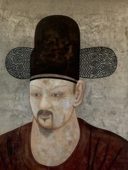 IMPORTANT ANTIQUE KING YEONGJO OF JOSEON DYNASTY PORTRAIT PAINTING OLD KOREAN
