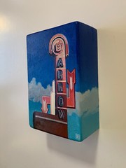 Jessica Hess Original Oil Painting Red Arrow Diner Manchester New Hampshire