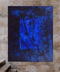 Mark Rothko￼,Jackson Pollock style Canvas￼ painting￼ 72”X60”Abstract,6ft