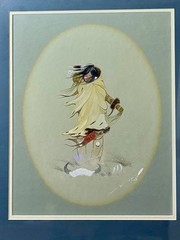 David Williams Original Painting 1975 (Young Hunter)