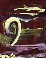 FINELLI ORIGINAL Acryllic Painting High Art Modern Collectible 11×14 COA G8H
