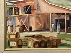 Nannette Doskocil Oil Canvas Ella Mewhinney Copy Painting Art Texas Cotton Farm