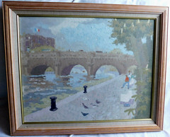 FRENCH SCHOOL VERY WELL DONE ORIGINAL IMPRESSIONISM OIL PAINTING