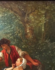 Sebastien Leclerc the Younger (French), 18th C Rococo Style O/C Pastoral Scene!
