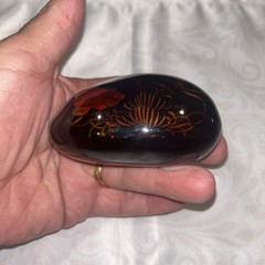 hand painted rock stone art