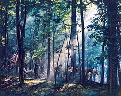 Sacred Ground On Little Round Top 1863 By John Paul Strain Studio Canvas Giclee