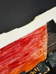 Cross Bronx Expressway Linocut & Monoprint Art Painting Ellen Salov New York