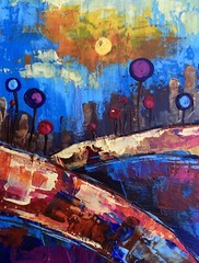 Oil Painting A Chidhood Dream V. Zadorozhnya Unframed Original Art nAAA3330