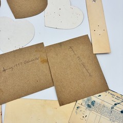 Vtg Hand Painted Rosemaling Samples Lot of 16 on Scrap Paper Cardboard Folk Art