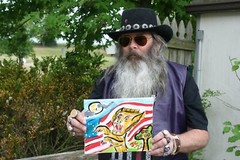 PATRIOT WEREWOLF FULL MOON Jr CHARLIE FAST OUTSIDER POLITICAL FOLK POP ART USA