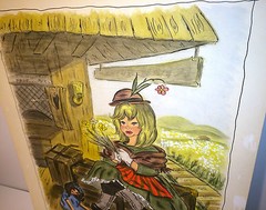 Vintage 1964 Children’s Story „The Arrival“ Victorian Train Scene Painting! Doll