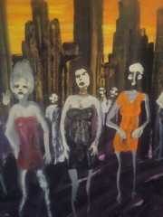 The Dawm of Man by william mayer new york city artist cityscene