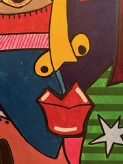 JUSTO Original Abstract Painting Acrylic on canvas 24×30