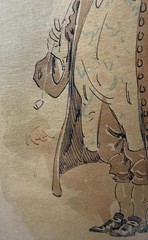 Antique Joseph Clayton Clarke Kyd John Willet watercolor illustration Painting