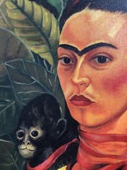 Mexican Outsider Artist Frida Kahlo self-portrait oil on canvas painting