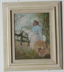 „Before the Ride“ By Anthony Sidoni 1995 Signed Oil on Canvas 20 1/2″x17 1/2″