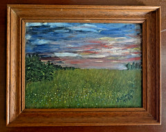 Schwäbische Alb, Baden-Württemberg oil painting 9.5″ x 7.5″