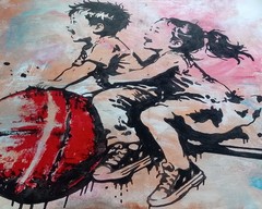 Original Painting Unique Signed Abstract Modern Art Painting Picture Art Banksy