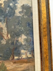ANTIQUE PAINTING EARLY CALIFORNIA IMPRESSIONIST LANDSCAPE EDWIN AARDAL DISNEY