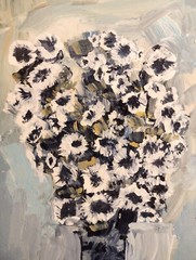 5 7/8 inch x 7 5/8 inch – Acrylic Painting by A. Avila WITH Frame