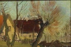 Drawstring Johan Hendrik WEISSENBRUCH (1824-1903) Homestead on the Moor Oil Sketch c. 1890