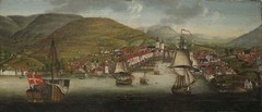 perfact 48×24 oil painting handpainted on canvas“View of Bergen Harbour“ @NO3530