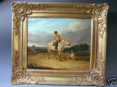 19TH CENTURY BRITISH ENGLISH SCHOOL OIL PAINTING HANCOCK-COOPER‘ ANTIQUE