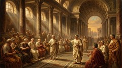 high quality oil painting handpainted on canvas ”Roman Senate Debate“