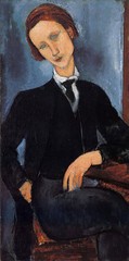 Excellent Oil painting amedeo modigliani – Pierre Edouard Baranowski on chair