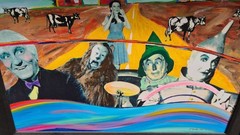 Nelson De La Nuez Original Ditching Dorthy Signed Fingerprint Street Pop Art