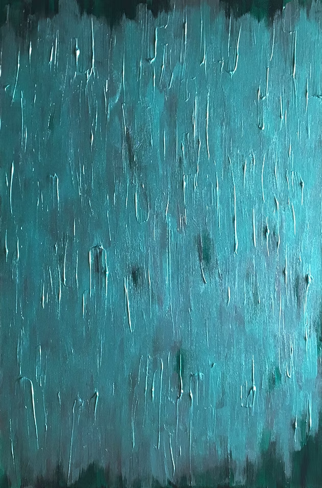 Window Ice in Denmark 24″x 36″x 1.5″ acrylic on canvas