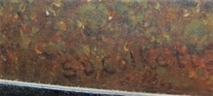 Fine Antique S.D. COLKETT ORIGINAL ENGLISH Oil Painting of COTTAGE, circa 1840s
