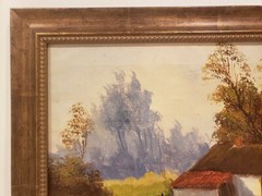 HOLLAND – COUNTRY LANDSCAPE, DUTCH Signed Bercman? 18X22