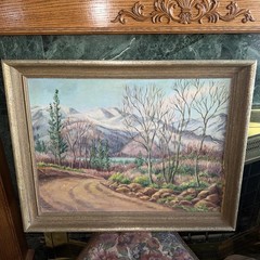 Original Oil Painting “Evening Glow” On Canvas Margaret Winter Signed 179-82 LG