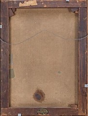 Marie Mae Tupper (1872-1926) „Mary had a Little Lamb“ Oil Painting on Canvas
