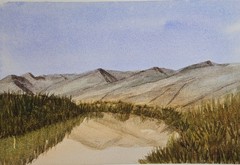 „West Carson River“ — Original Watercolor Landscape Painting 10X7″