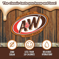 A&W, Root Beer – Powder Drink Mix – (12 Boxes, 72 Sticks) – Sugar Free & Delicio