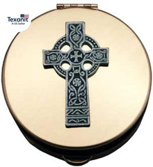 (Abbey & CA Gift Celtic Cross PYX Container, Multi (PS141), 1.50″ X 1.50″