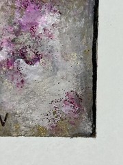 Mixed Media Mini Painting Ink Metallic Powders and Dyes Kathryn Vaughn Botti