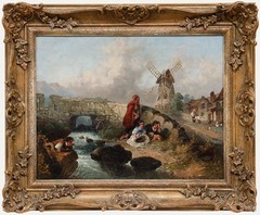 After Francis William Topham (1808-1877) – 19th Century Oil, The Wayfarers