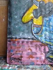 Honest Minion Movie funny new original 8×10 card panel oil painting by Crowell