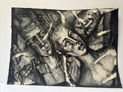 Surrealist Painting Russian Expressionism Abstract Modernism Sopp Drawing USSR