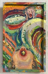 Scream, Original Oil Paintings, by Van Ness